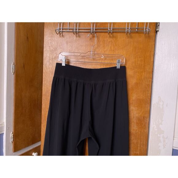 Athleta Cosmic Wide Leg High-Rise Anti-Wrinkle Black Pull-On Pants Sz M - Picture 4 of 8